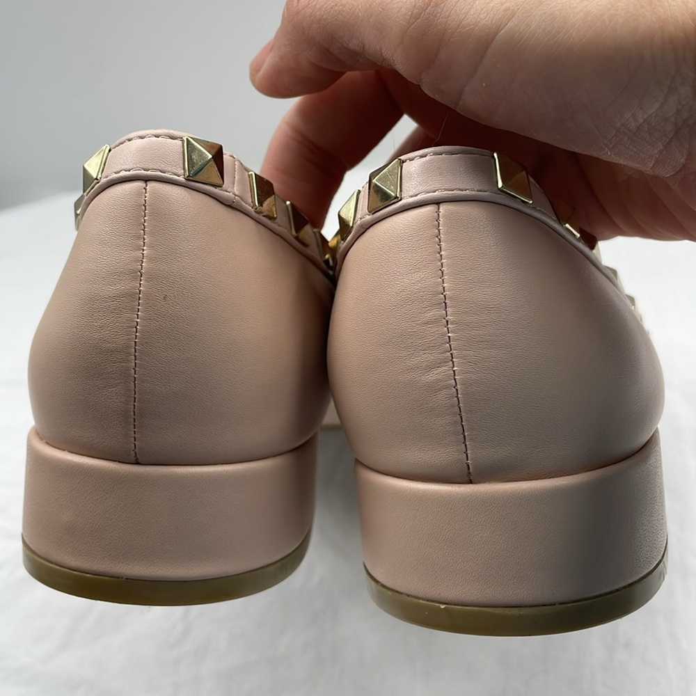 NEW! Lulus Adelyn Nude Studded Low Pointed-Toe Heels. 7.5. - Picture 12 of 15
